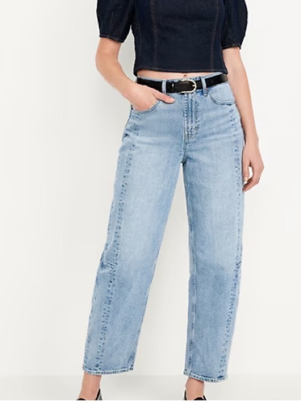 Forever 21 Light Blue Barrel Fit Jeans Women’s Size 28 NWT - Picture 1 of 5